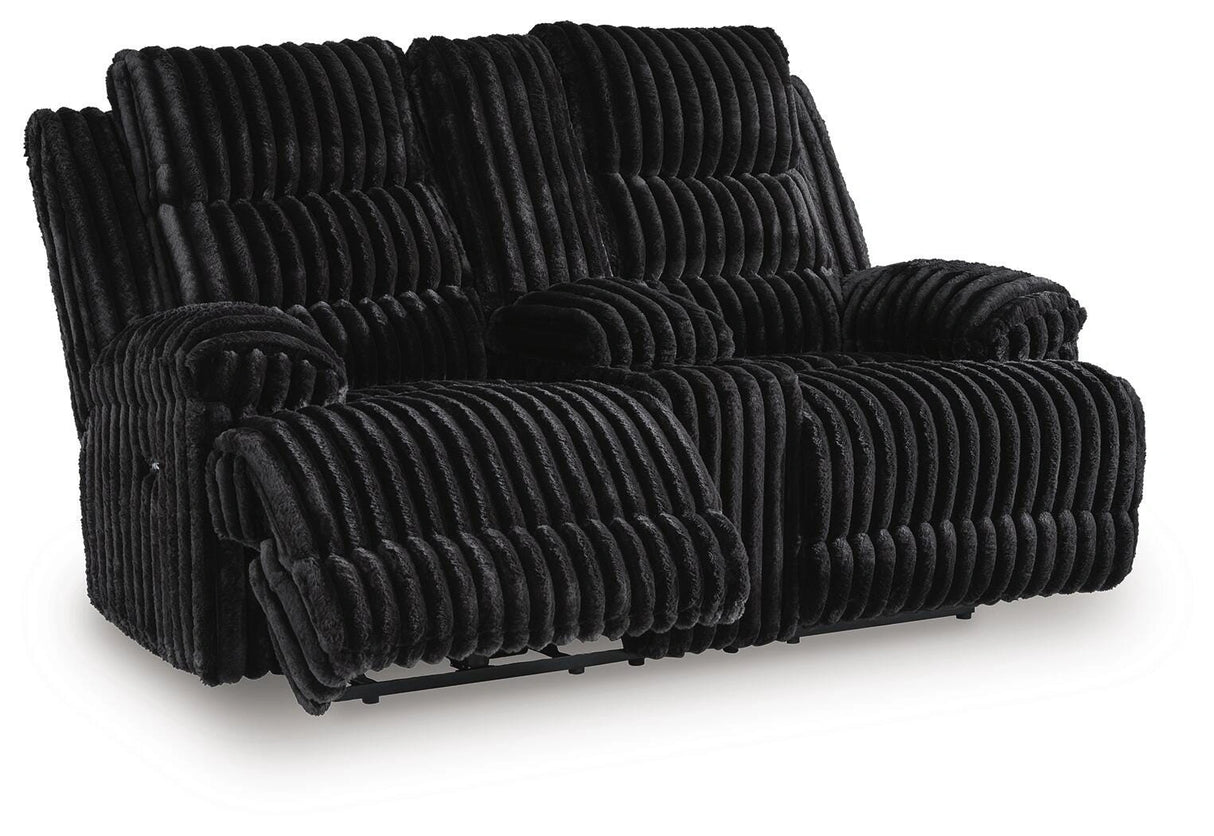 Rhine Falls Reclining Loveseat with Console