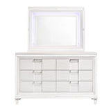 Twenty Nine Dresser & Mirror Set White