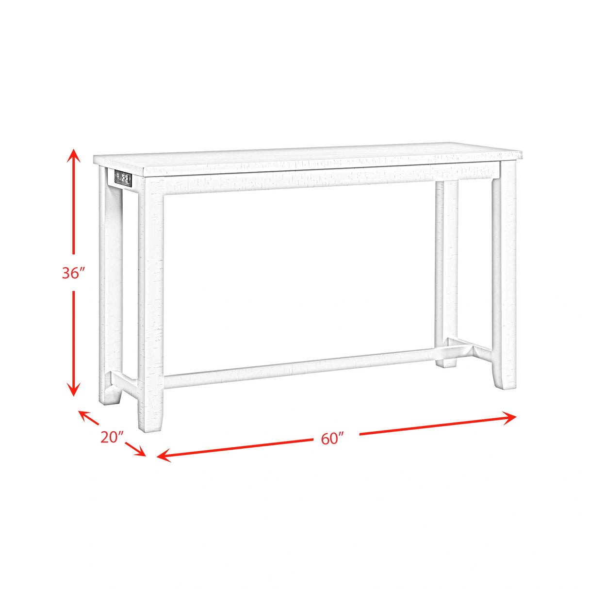 Stone Occasional Bar Table Single Pack in White (Table + Three Stools)
