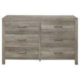 Mandan 6 Drawer Dresser in Weathered Gray 1910GY-5