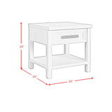 Avalanche Occasional Table Set in Antique White