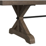 Yellowstone Dining Table with 2x12" Leaves in Medium Brown
