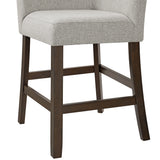 Seneca Counter 3PC Corner Bench with Grey Fabric