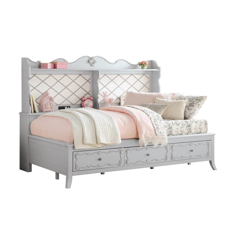 Twin Bed w/USB Port & Storage