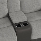 Hornet Motion Glider Loveseat with Console