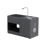 Valari Nightstand with Electronic Features in Grey PU