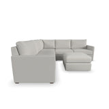 Flex 5-Seat Sectional with Narrow Arm and Ottoman