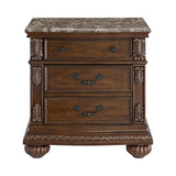 Cadenza Nightstand with USB-C in Brown