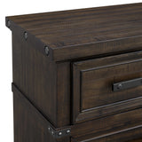 Colorado City 2-Drawer Nightstand with USB in Charcoal