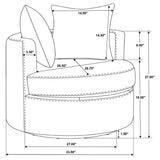 Debbie Swivel Accent Chair