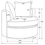 Debbie Swivel Accent Chair