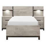 Zephyr-5pc Set Twin Wall Bed (TB+2NS+2NS-P) image