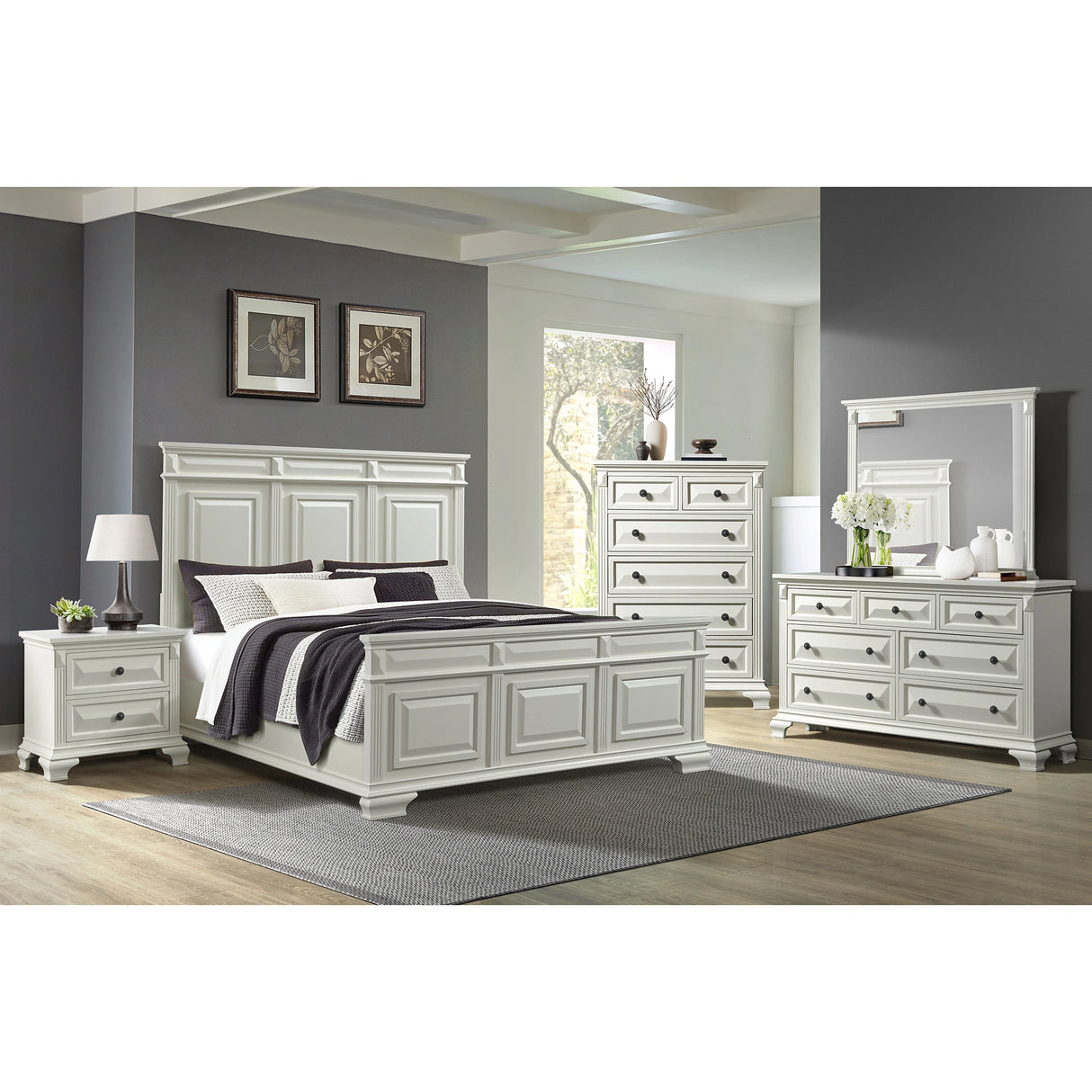Bridgestone 2-Drawer Nightstand with USB