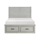 Willowbrook-(3) Queen Platform Bed with Storage Footboard and Side Rails image