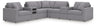 Modmax Balanced Sectional with Audio and Storage Consoles