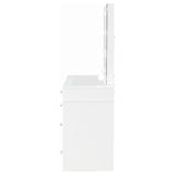Regina Makeup Vanity Table with LED Mirror and Stool