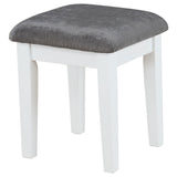 Elijah Makeup Vanity Table with LED Mirror and Stool