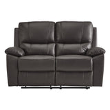 9368BRW-2 - Double Reclining Love Seat