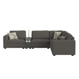 Options One Chair in Palmer Plus Ash with 1 Pillow 20"