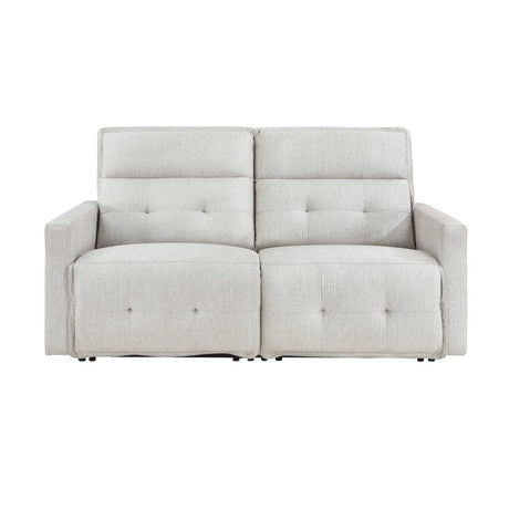 Salida-(2)Power Double Reclining Love Seat with Power Headrests image