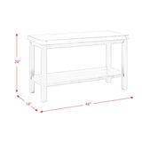 Marcello w/ White Top - Sofa Table