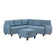 Garren-(6)6-Piece Sectional with Storage and Ottoman image