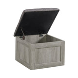 Uster Coffee Table W/Four storage Stools Grey