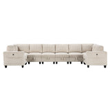 Walterboro-(8)8-Piece Sectional with Storage, Storage Pouches and Charging Ports image