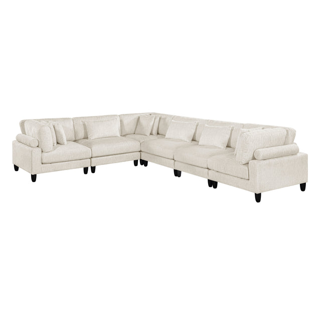 ;Robstown-(6)6-Piece Modular Sectional image