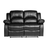 9700BLK-2 - Double Reclining Love Seat