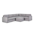 Flex 6-Seat Sectional with Standard Arm and Storage Ottoman - 5000003543