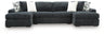 Midnight-Madness Sectional with Chaise