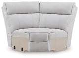 Social Pointe Reclining Sectional with Storage Consoles