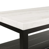 Marcello White Rectangular Coffee Table W/ Casters ISTA3 Packaging