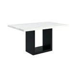 Valentino White 5PC Dining Set-Table & Four Chairs