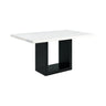 Valentino White 5PC Dining Set-Table & Four Chairs