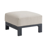 Playa Ottoman - Dark Grey and Olefin Beige