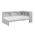 Orion-(3) Twin Bookcase Corner Platform Bed image
