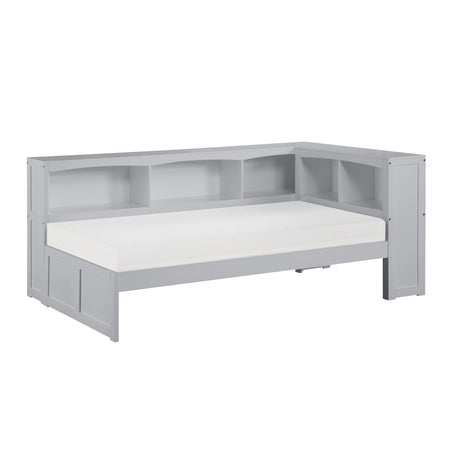 Orion-(3) Twin Bookcase Corner Platform Bed image