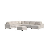Arizona Modular Armless Chair in Steno Beige