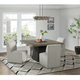 Jemma Upholstered Side Chair in Beige Linen (2 Per Carton)