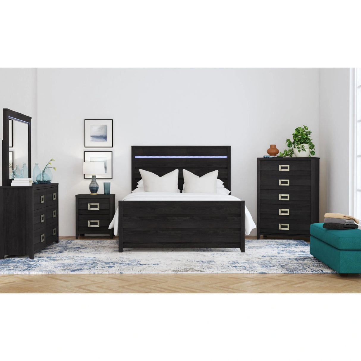Tobias Bed with LED