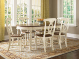 A-America British Isles Napoleon Side Chair in Merlot/Buttermilk (Set of 2)