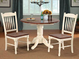 A-America British Isles Slatback Side Chair in Merlot/Buttermilk (Set of 2)