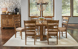 A-America Furniture Bennett Ladderback Upholstered Side Chair in Smoky Quartz (Set of 2)