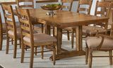 A-America Furniture Bennett Rectangular Trestle Table in Smoky Quartz