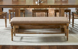 A-America Furniture Bennett Upholstered Bench in Smoky Quartz