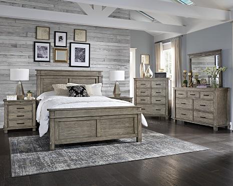 A-America Furniture Glacier Point Mirror in Greystone