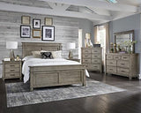 A-America Furniture Glacier Point Mirror in Greystone
