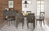 A-America Furniture Huron Leg Table in Distressed Gray